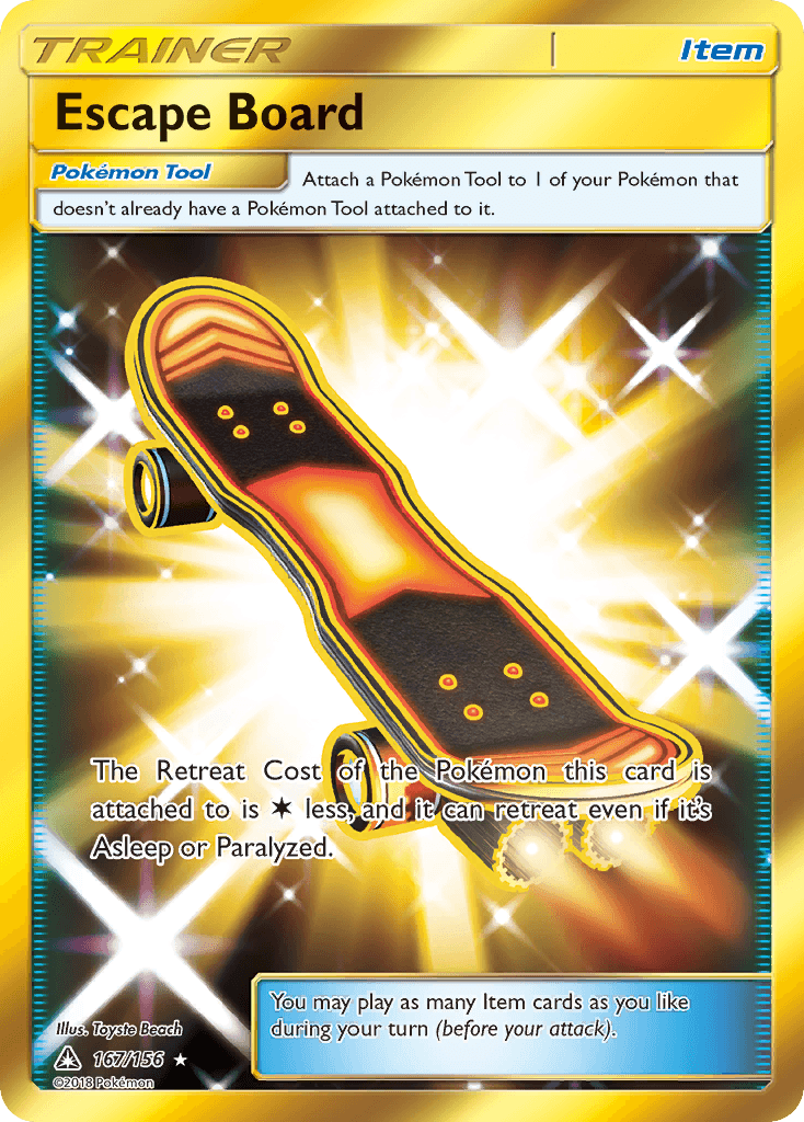 Escape Board z edície Ultra Prism, karta č.167