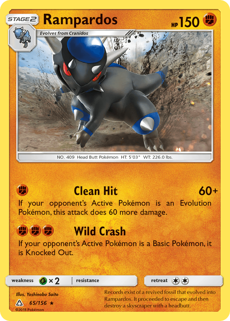 Rampardos z edície Ultra Prism, karta č.65