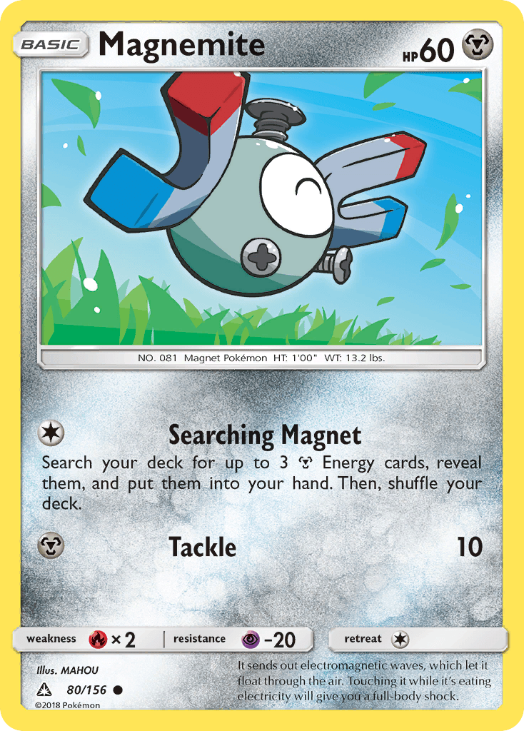 Magnemite z edície Ultra Prism, karta č.80