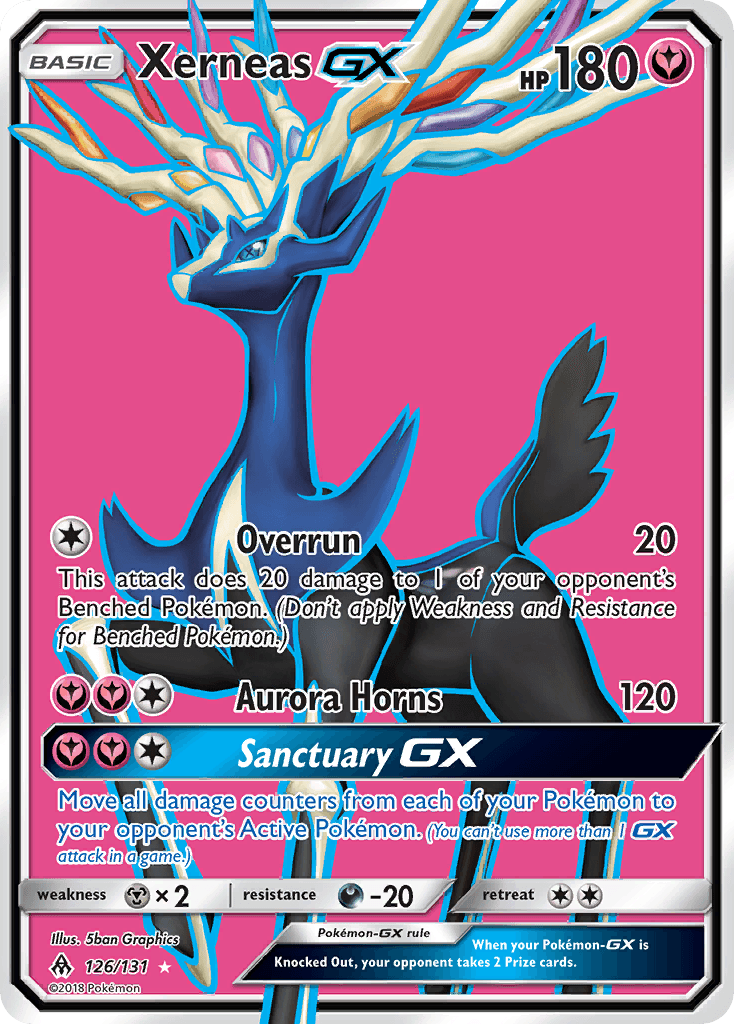 Xerneas-GX z edície Forbidden Light, karta č.126