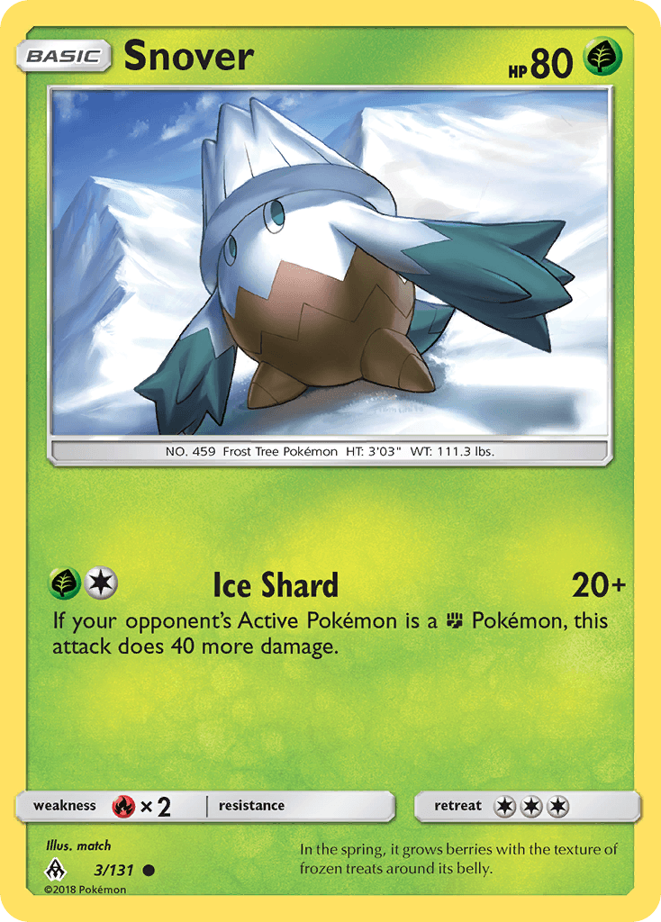 Snover z edície Forbidden Light, karta č.3