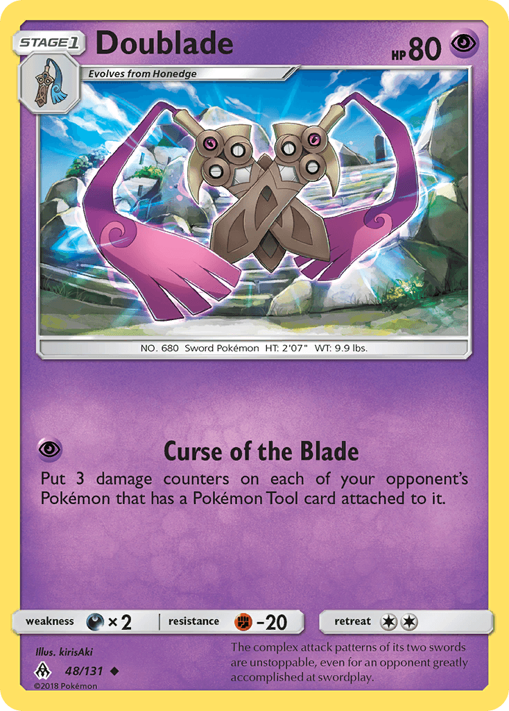 Doublade z edície Forbidden Light, karta č.48