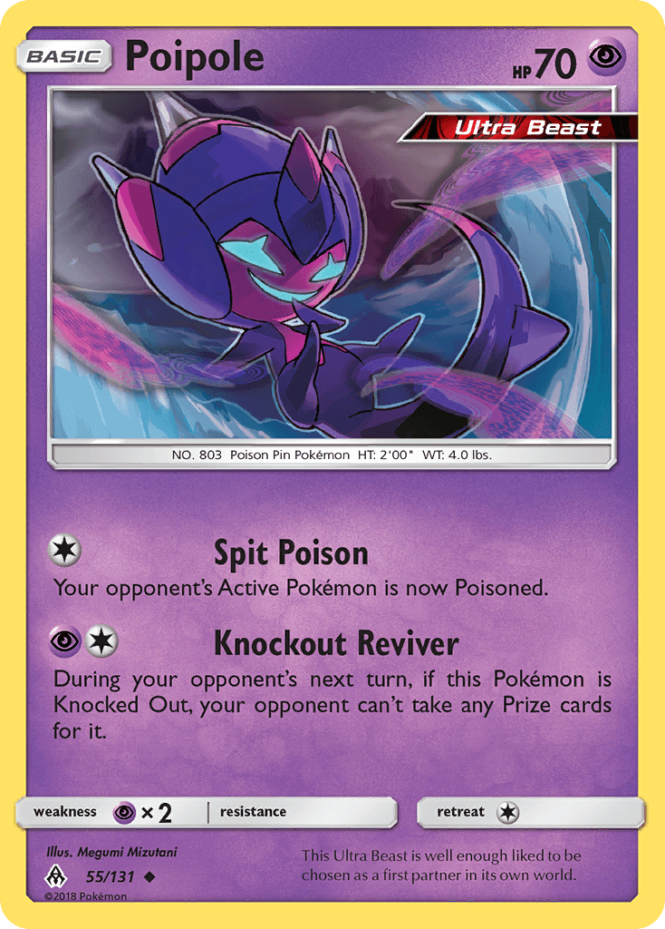 Poipole z edície Forbidden Light, karta č.55