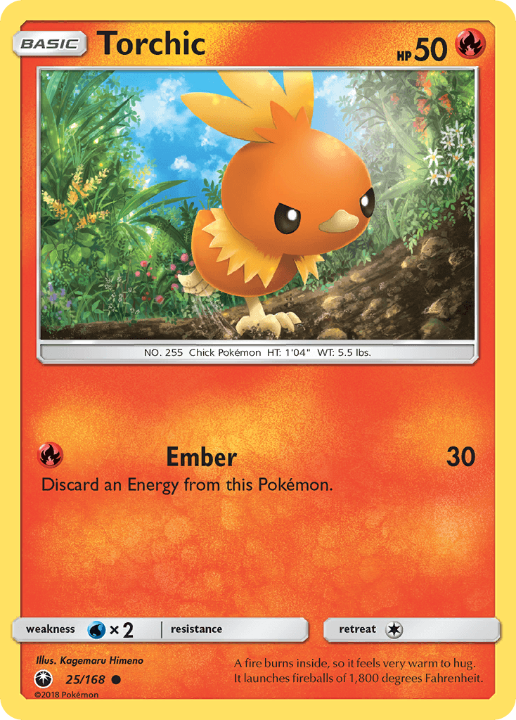 Torchic z edície Celestial Storm, karta č.25