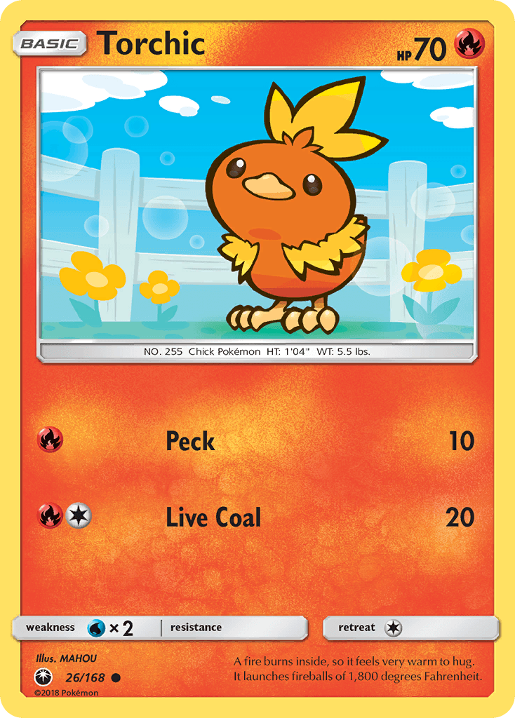 Torchic z edície Celestial Storm, karta č.26