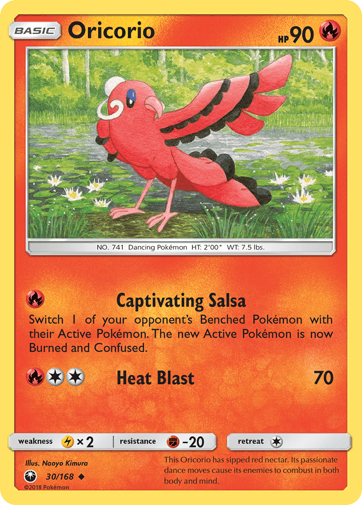 Oricorio z edície Celestial Storm, karta č.30