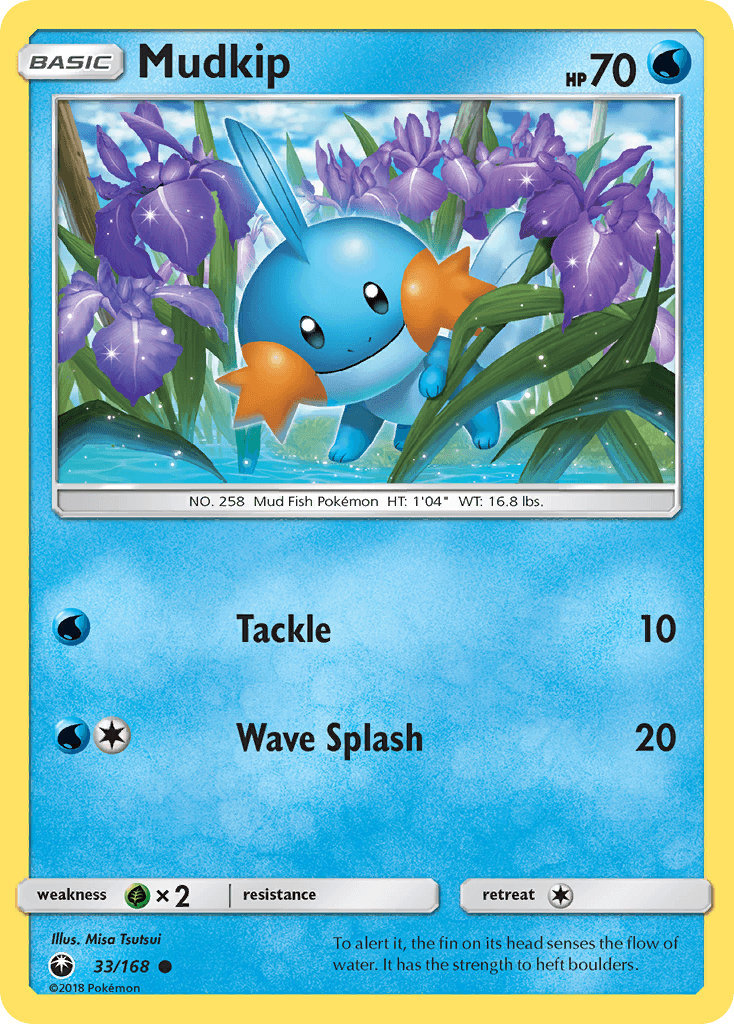 Mudkip z edície Celestial Storm, karta č.33