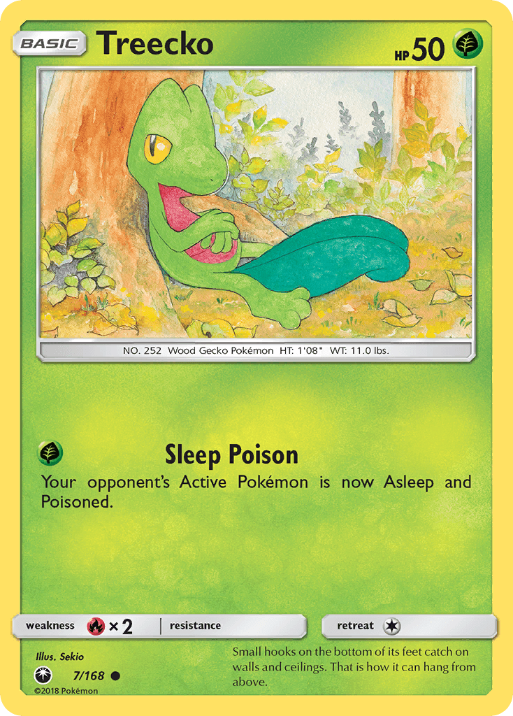 Treecko z edície Celestial Storm, karta č.7