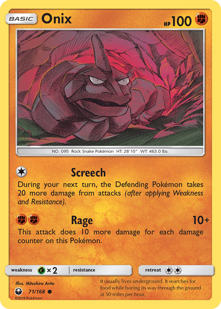 Onix z edície Celestial Storm, karta č.71