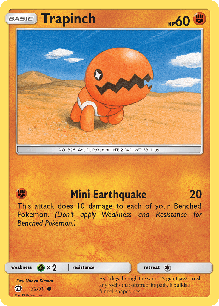 Trapinch z edície Dragon Majesty, karta č.32