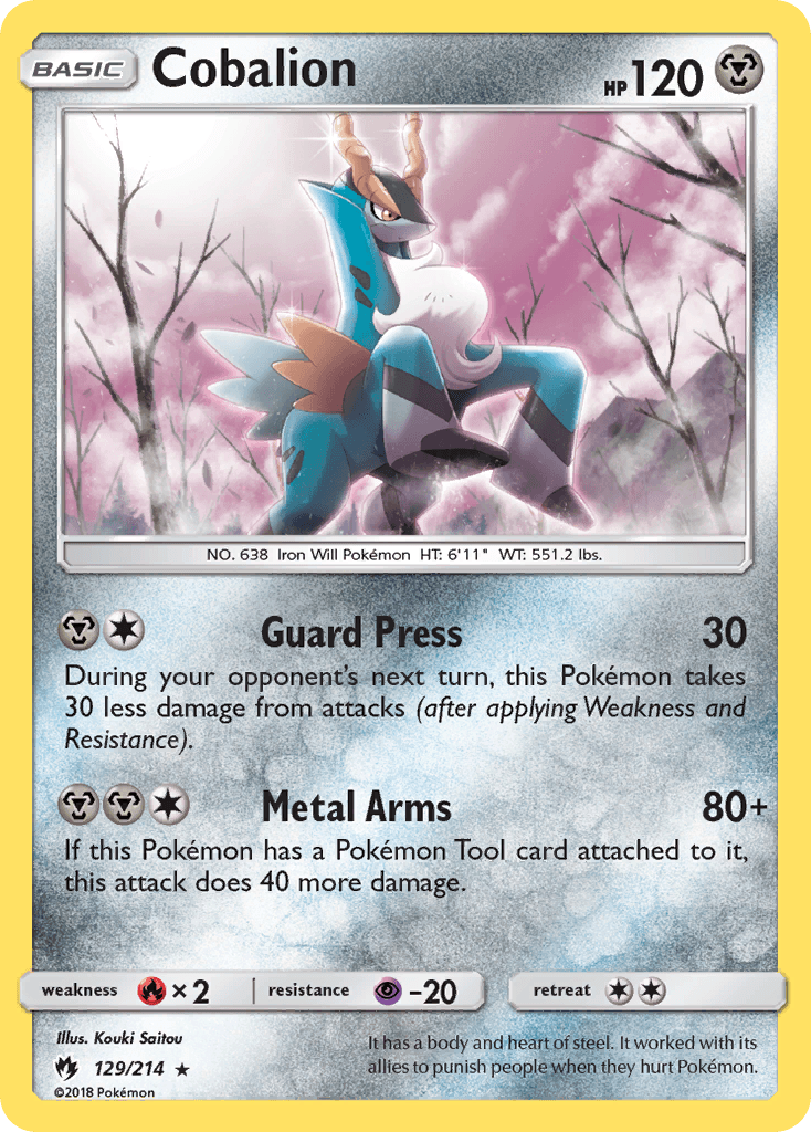 Cobalion z edície Lost Thunder, karta č.129
