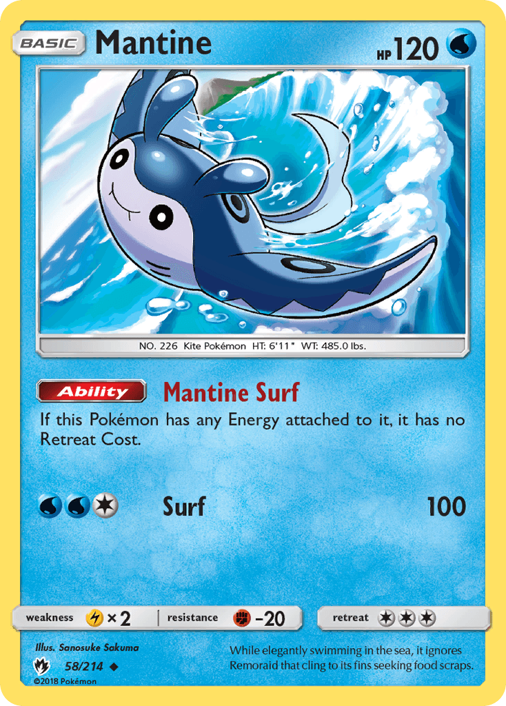 Mantine z edície Lost Thunder, karta č.58