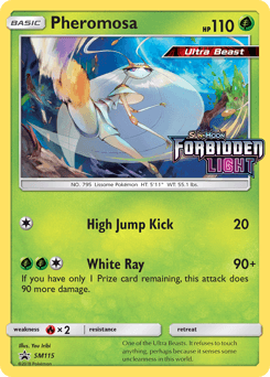 Pheromosa z edície SM Black Star Promos, karta č.SM115