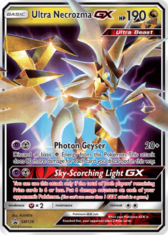 Ultra Necrozma-GX z edície SM Black Star Promos, karta č.SM126