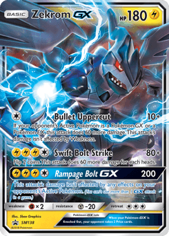 Zekrom-GX z edície SM Black Star Promos, karta č.SM138