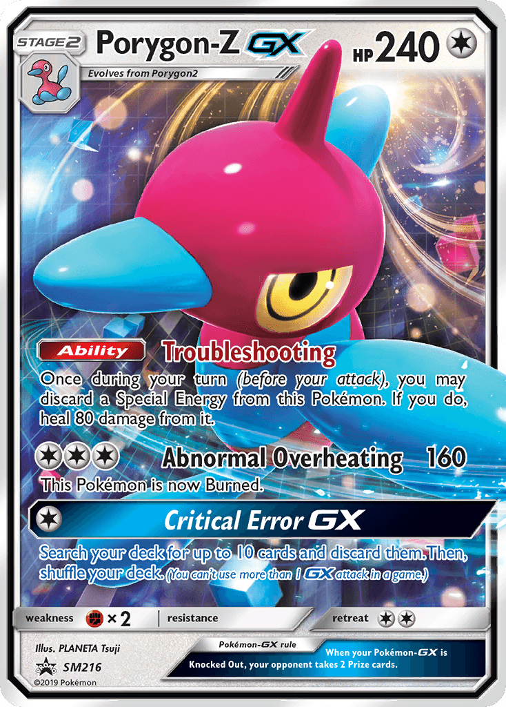 Porygon-Z-GX z edície SM Black Star Promos, karta č.SM216