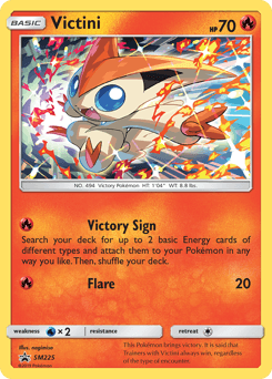 Victini z edície SM Black Star Promos, karta č.SM225