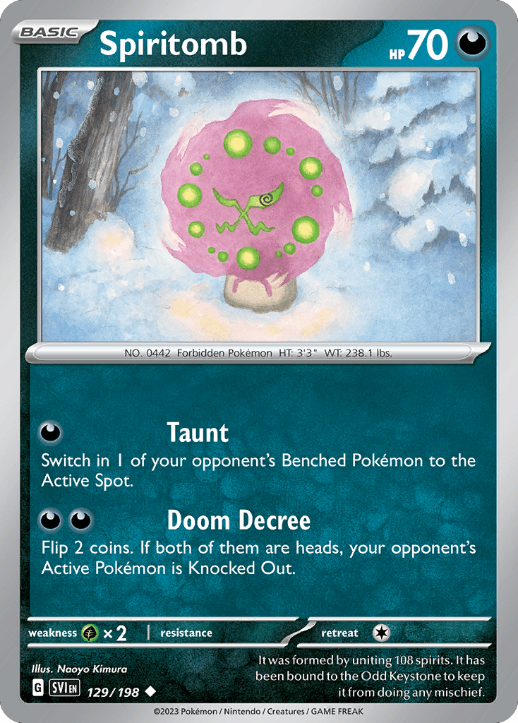 Spiritomb z edície Scarlet & Violet, karta č.129