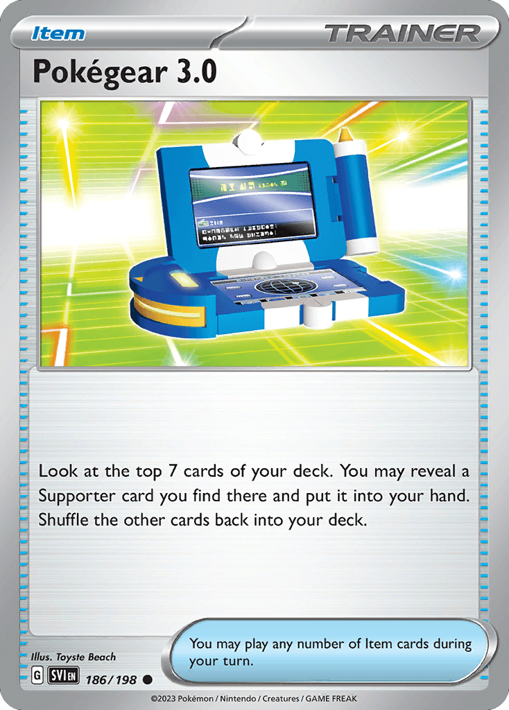 Pokégear 3.0 z edície Scarlet & Violet, karta č.186