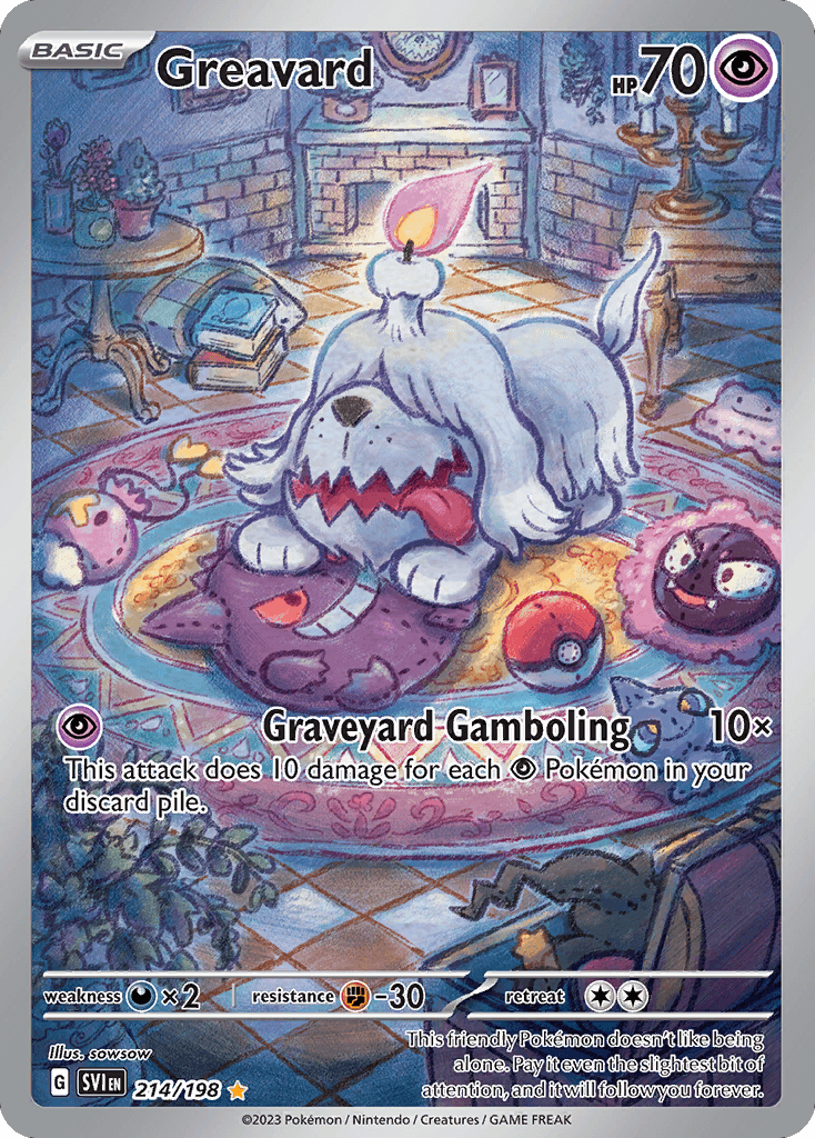 Greavard z edície Scarlet & Violet, karta č.214