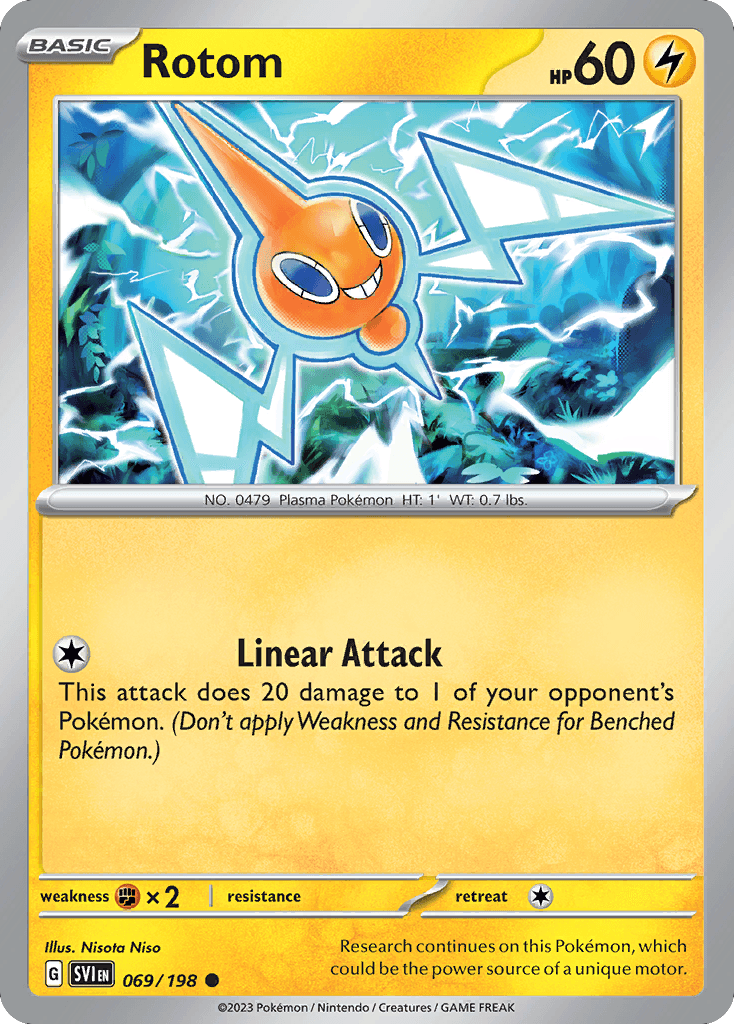 Rotom z edície Scarlet & Violet, karta č.69