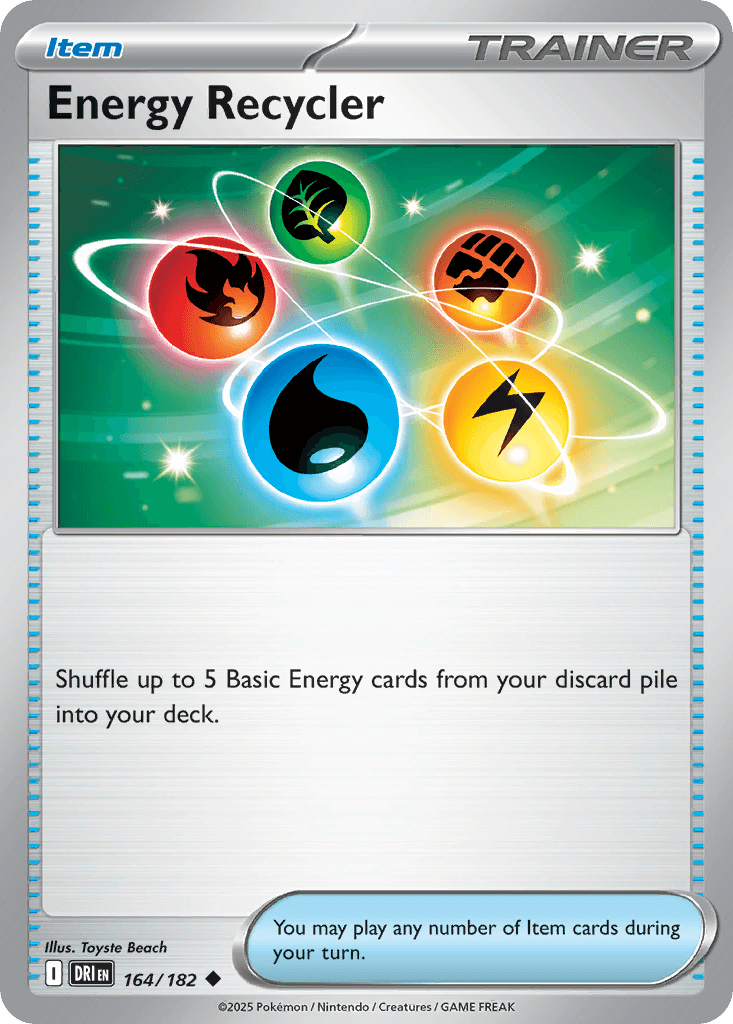Energy Recycler z edície Destined Rivals, karta č.164