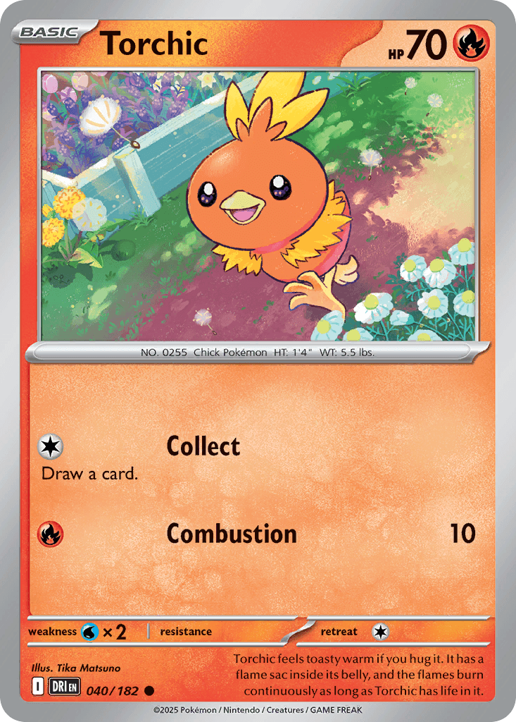Torchic z edície Destined Rivals, karta č.40