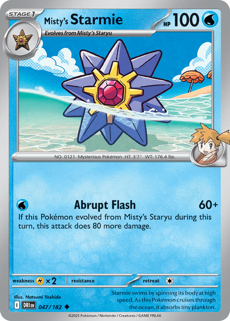 Misty's Starmie z edície Destined Rivals, karta č.47