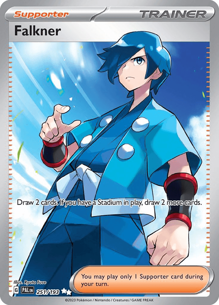 Falkner z edície Paldea Evolved, karta č.251