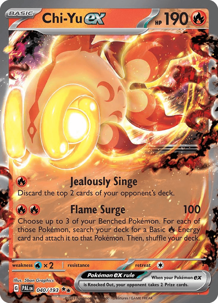 Chi-Yu ex z edície Paldea Evolved, karta č.40