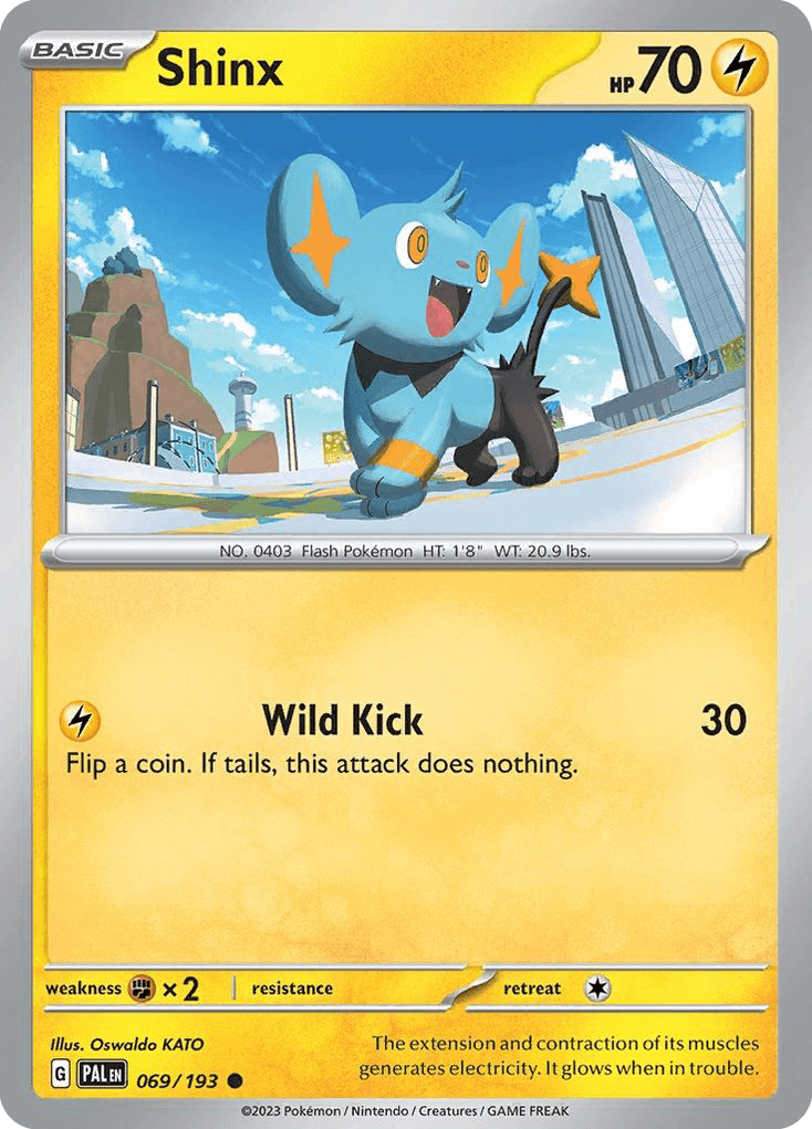 Shinx z edície Paldea Evolved, karta č.69