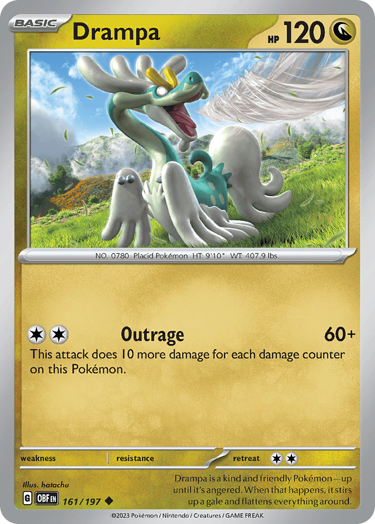 Drampa z edície Obsidian Flames, karta č.161