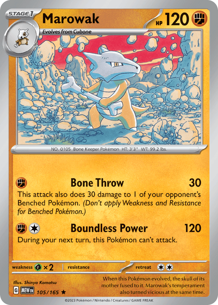 Marowak z edície 151, karta č.105