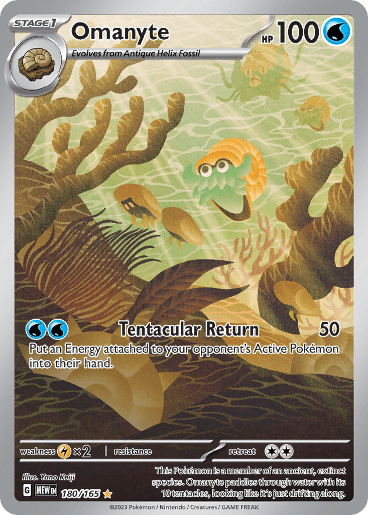 Omanyte z edície 151, karta č.180
