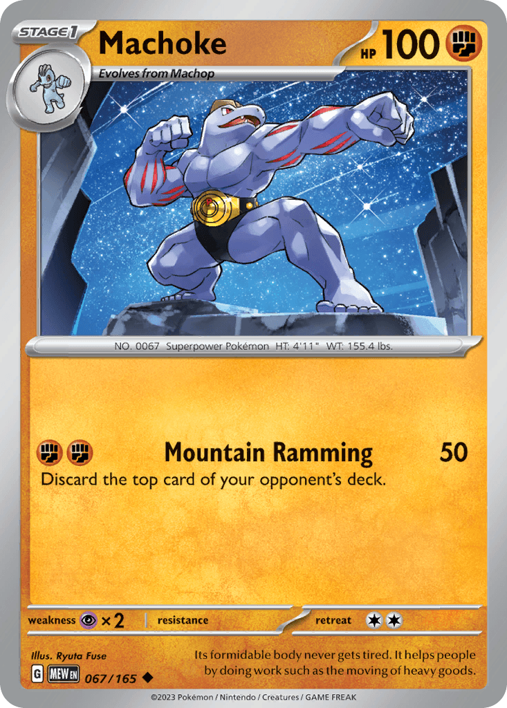 Machoke z edície 151, karta č.67