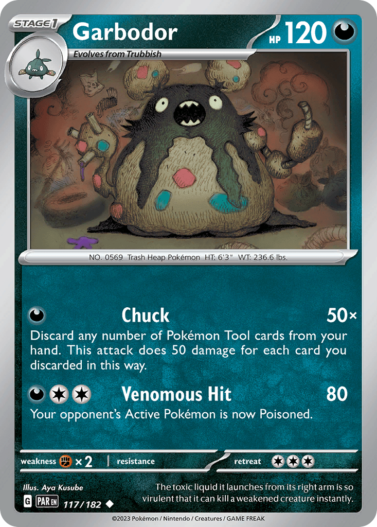 Garbodor z edície Paradox Rift, karta č.117