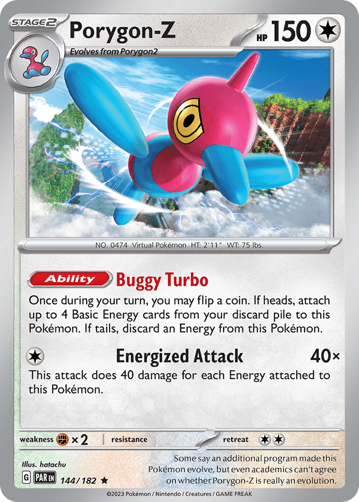 Porygon-Z z edície Paradox Rift, karta č.144