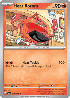 Heat Rotom z edície Paldean Fates, karta č.13
