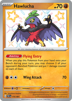 Hawlucha z edície Paldean Fates, karta č.175