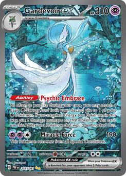 Gardevoir ex z edície Paldean Fates, karta č.233