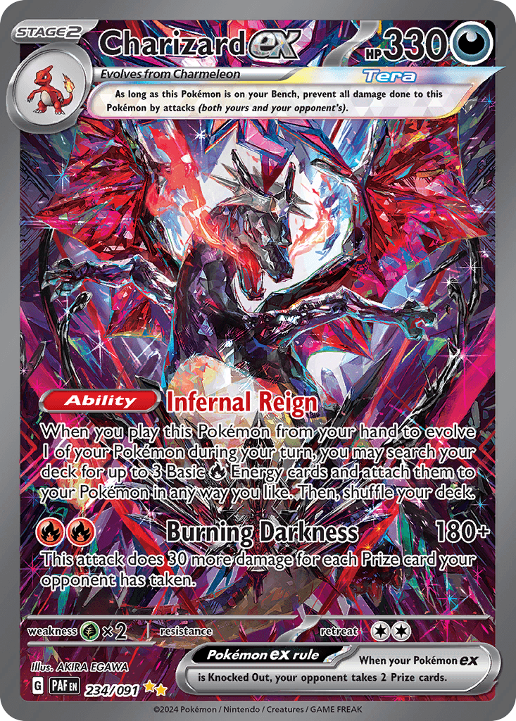 Charizard ex z edície Paldean Fates, karta č.234