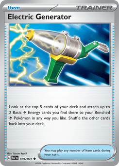 Electric Generator z edície Paldean Fates, karta č.79