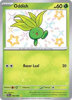 Oddish z edície Paldean Fates, karta č.92