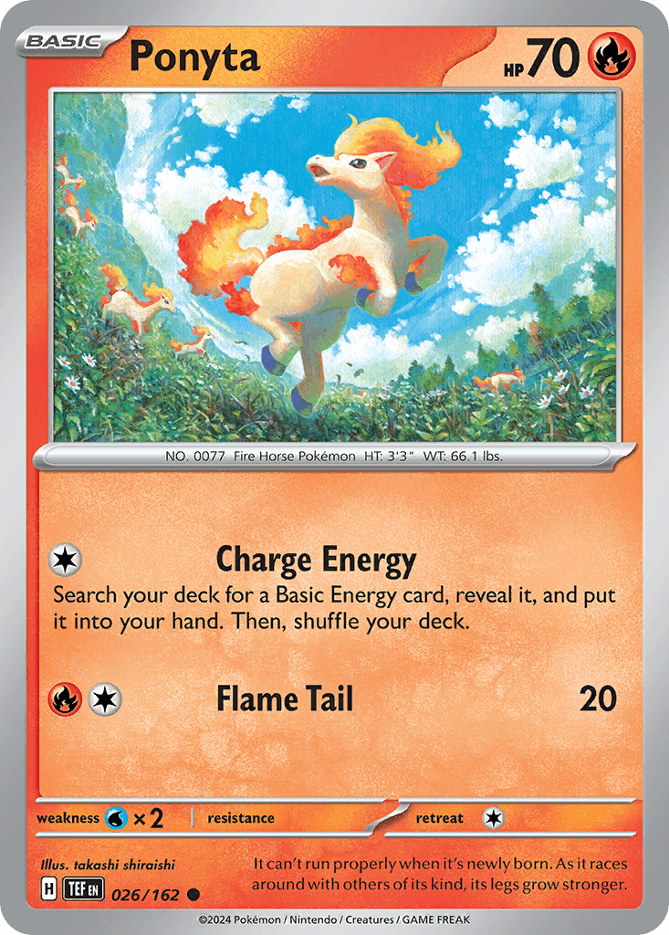 Ponyta z edície Temporal Forces, karta č.26