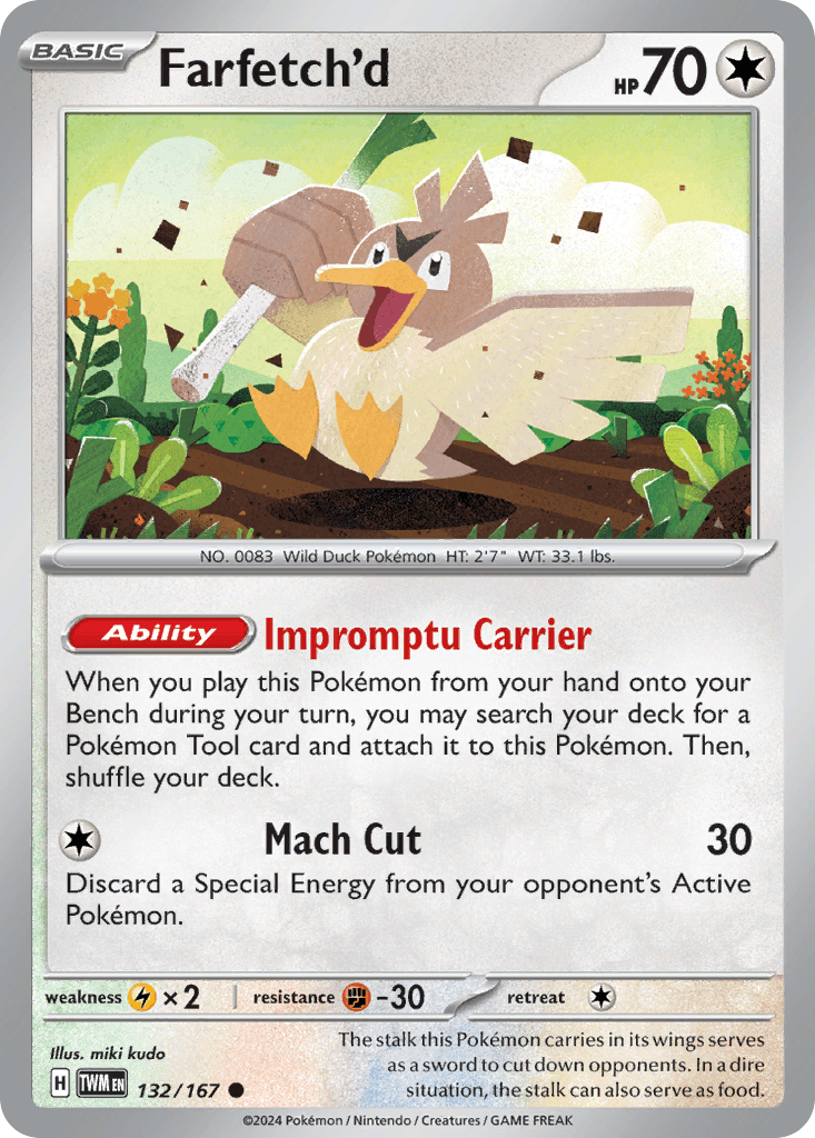 Farfetch'd z edície Twilight Masquerade, karta č.132