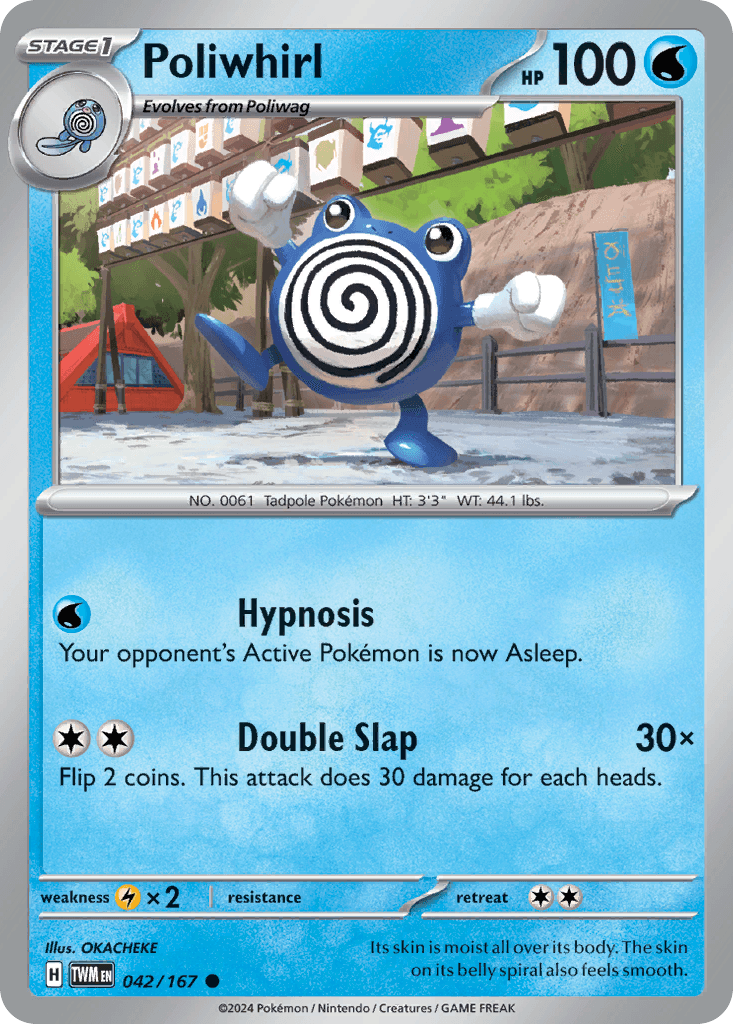 Poliwhirl z edície Twilight Masquerade, karta č.42