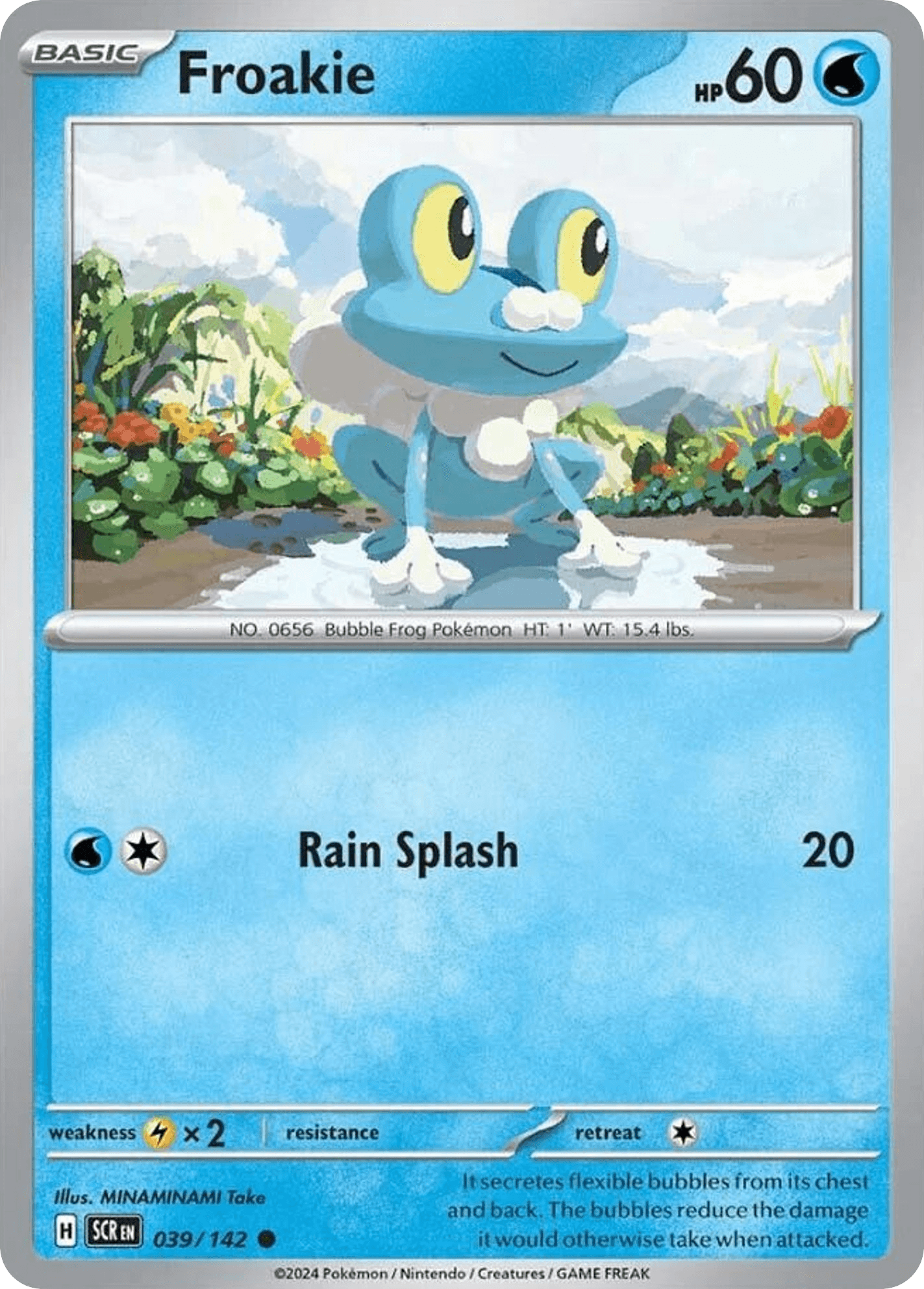 Froakie z edície Stellar Crown, karta č.39