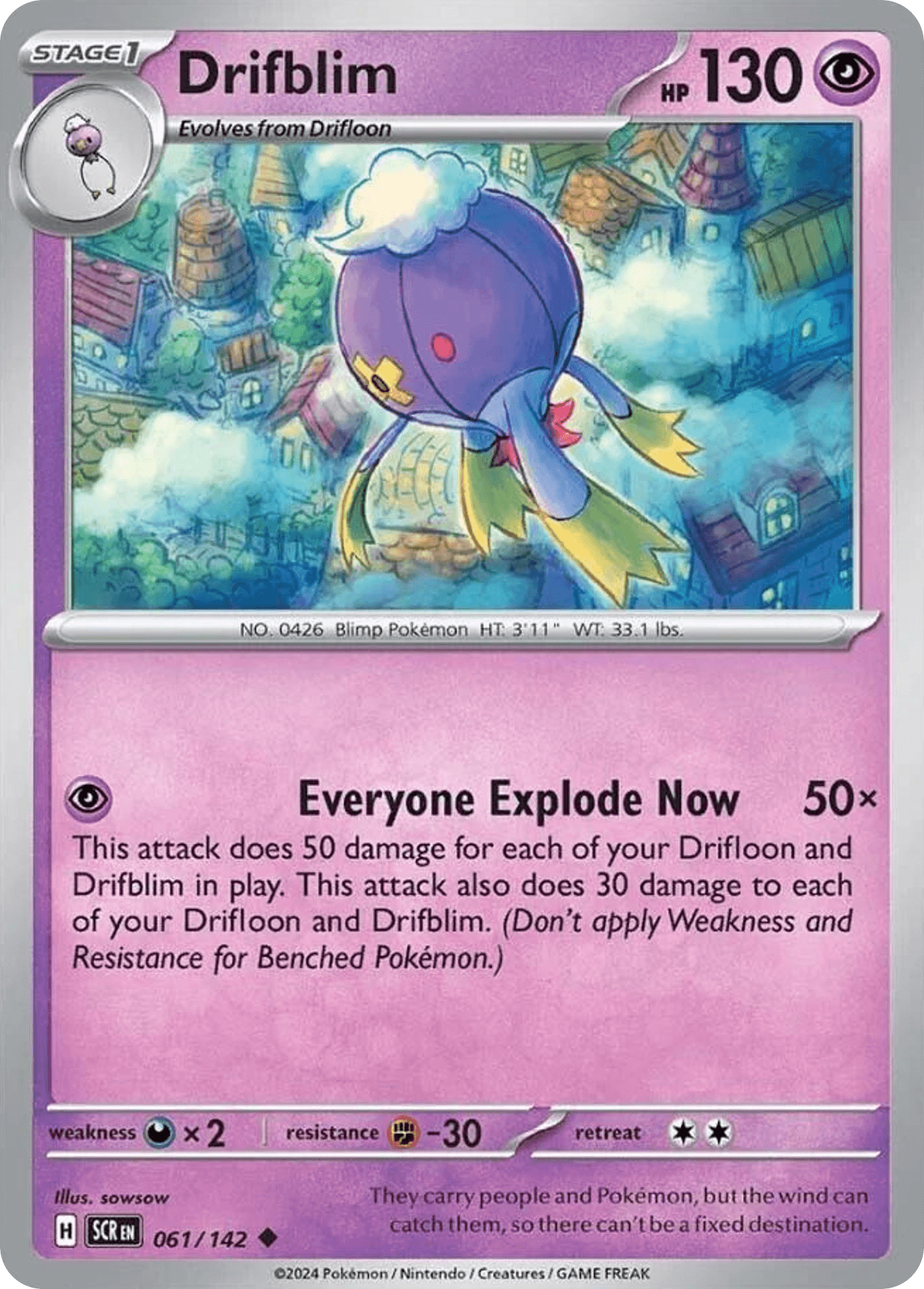 Drifblim z edície Stellar Crown, karta č.61