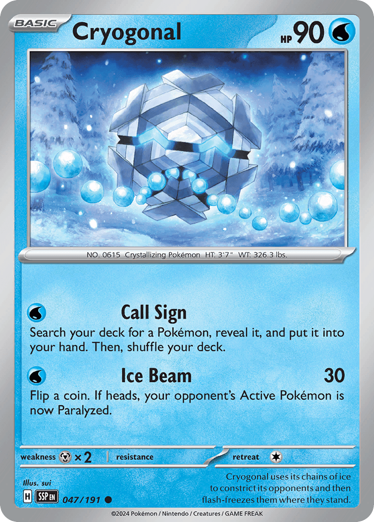 Cryogonal z edície Surging Sparks, karta č.47