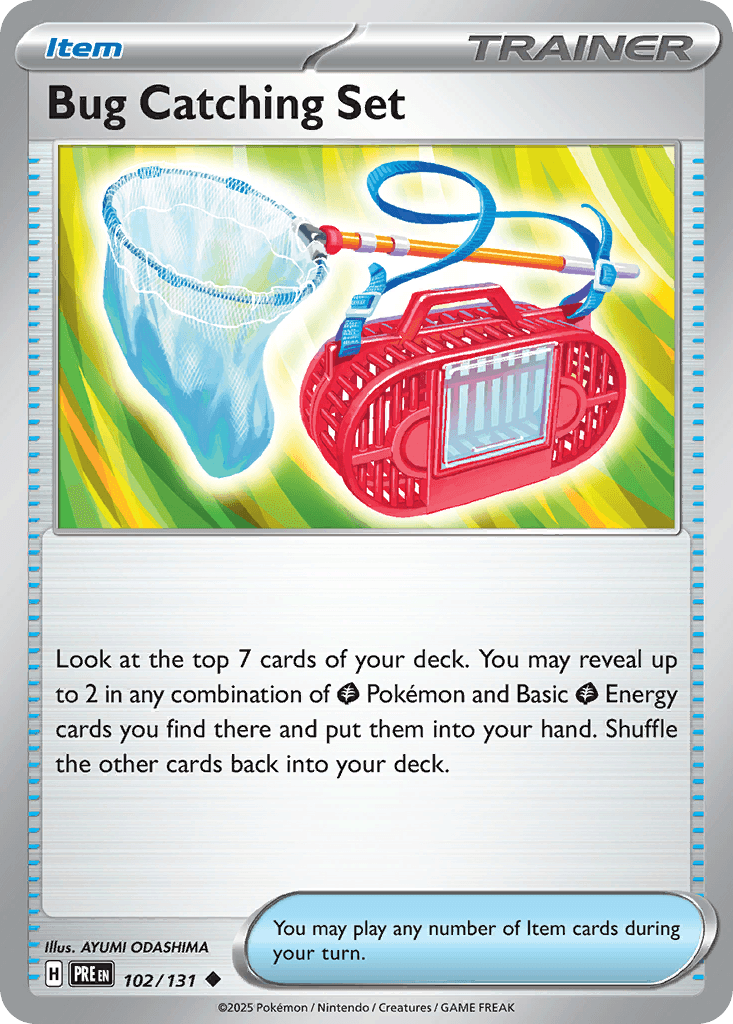 Bug Catching Set z edície Prismatic Evolutions, karta č.102